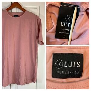 Cuts Clothing Pink Short Sleeve Tee
